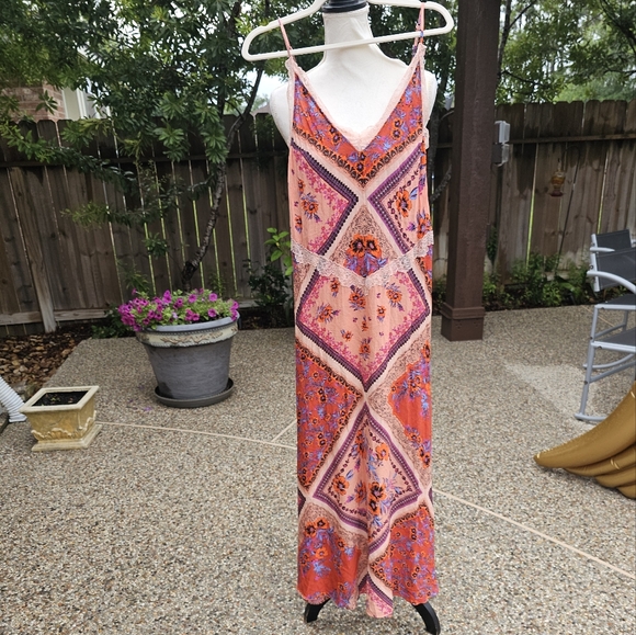 Free people Stevie Scarf Print Maxi Dress   XS - Picture 10 of 16